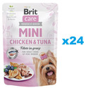 BRIT Care Mini Pouch kuře a tuňák 24x85g