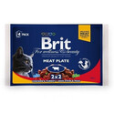 Brit For Wellness & Beauty Masový talíř 4x 100 g sada vlhkého masa pro kočky v omáčce