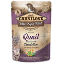 CARNILOVE Quail & Dandelion 24x 85 g mokré krmivo pro kastrované kočky Křepelka s pampeliškou