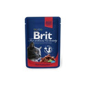 BRIT Premium Cat Adult kapsička s hovězím a hráškem pro kočky 24x 100 g
