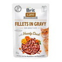 BRIT Care filety v kachní omáčce 24x 85 g Kachní filety v omáčce mokré krmivo pro kočky 24x 85 g