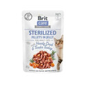 BRIT Care Sterilizované Filé v Jelly Duck&Turkey 24x  85 g vlhké krmivo pro sterilizované kočky, kachny a krůty 24x  85 g