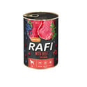 Raffi Dog Hovězí maso, borůvka, brusinky v konzervě 400g