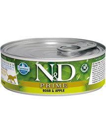 N&D Cat PRIME Adult Boar & Apple 80g