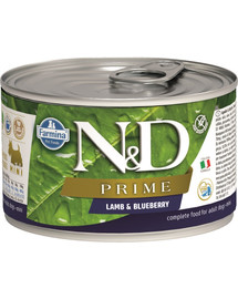 N&D DOG PRIME Adult Lamb & Blueberry Mini 140g