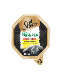 SHEBA Nature's Collection 85 g v kuřecí a pepřové omáčce