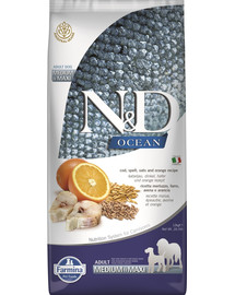 N&D Low Grain Ocean Adult M/L Codfish & Orange 2,5 kg