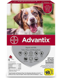 BAYER ADVANTIX Spot on pro psy od 10kg do 25kg 4x2,5ml