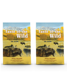 TASTE OF THE WILD High Prairie 24,4 (2 x 12,2 kg) s bizony a pečeným jelenem