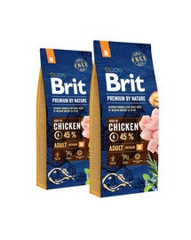 BRIT Premium By Nature Adult Medium M 30 kg 2 x 15 kg