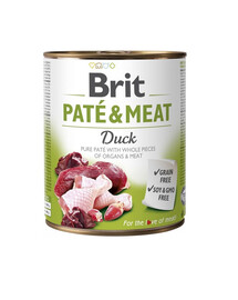 BRIT Pate&Meat Duck 800 g paštika s kachnou