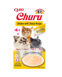 INABA Churu Cat Kuře se sýrem 4x14g