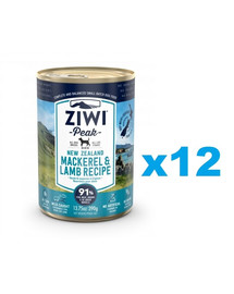 ZIWIPEAK Dog Mackerel & Lamb 12x 390 g