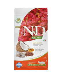 N&D Grain Free Quinoa Cat skin & coat herring & coconut 1,5 kg