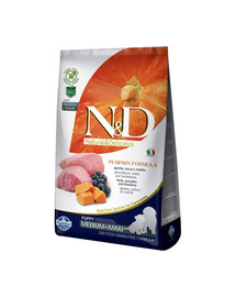 N&D GF Pumpkin Lamb & Blueberry Puppy Medium & Maxi 2.5 kg
