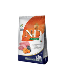 N&D GrainFree Pumpkin Dog Adult M/L Lamb & Blueberry 2,5kg