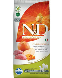 N&D GrainFree Pumpkin DOG Adult M/L Boar & Apple 2,5kg