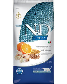 N&D Ocean Cat Low Grain Adult Codfish&Orange 5kg
