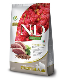 FARMINA N&D Quinoa Dog Neutered Adult Madium & Maxi duck, broccoli & asparagus 2.5 kg