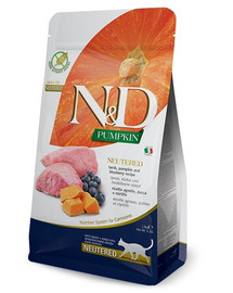 N&D Pumpkin CAT Neutered Lamb & Blueberry 5 kg