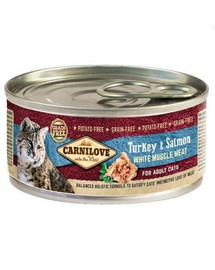 CARNILOVE Cat Adult Turkey & Salmon 24 x 100g