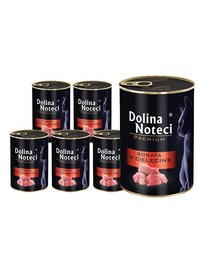DOLINA NOTECI Premium bohaté na telecí maso pro dospělé kočky 12x400 g