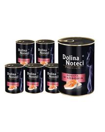 DOLINA NOTECI Premium bohaté na lososa pro dospělé kočky 12x400 g