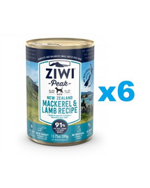 ZIWIPEAK Dog Mackerel & Lamb 6x390 g