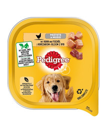 PEDIGREE Adult 10 x 300 g vlhké krmivo pro psy s kuřecím masem a rybím tukem