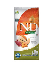 FARMINA N&D Pumpkin Duck & Cantaloupe Adult Medium & Maxi pro střední a velká plemena psů s kachnou a melounem 12 kg
