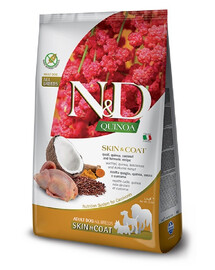 FARMINA N&D Quinoa Skin&Coat Mini Křepelka a kokos pro psy malých plemen 800 g