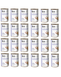 BRIT Veterinary Diet Gastrointestinal Salmon with Pea 24x400 g veterinární konzervy pro psy se zažívacími problémy