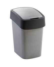 CURVER Odpadkový koš FLIP BIN 9l stříbrný/šedý