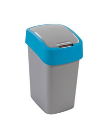 CURVER Odpadkový koš FLIP BIN 9l stříbrný/modrý