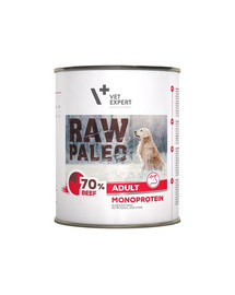 VETEXPERT RAW PALEO Adult beef 800 g mokré krmivo s hovězím masem