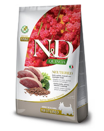 N&D Quinoa Dog Neutered Duck&Broccoli&Asparagus Mini 800 g