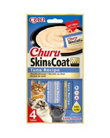 INABA Churu Skin&Coat 4x14g s tuňákem pro kočky