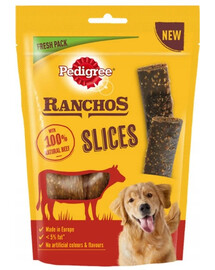 PEDIGREE Ranchos Slices 60g – psí pamlsky s hovězím masem