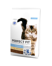PERFECT FIT Junior <1 Kompletní krmivo pro koťata bohaté na kuřecí maso 7 kg