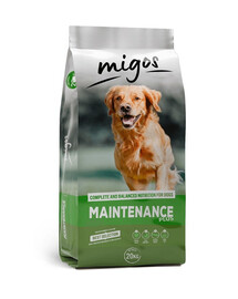 MIGOS Maintenance Plus 20 kg pro méně aktivní psy s vitamíny