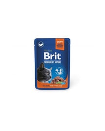 BRIT PREMIUM Pouch Salmon Sterilized 24x100g s lososem pro sterilizované kočky