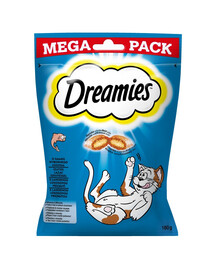 DREAMIES Mega Pack 180g - pochoutka pro kočky s chutí lahodného lososa