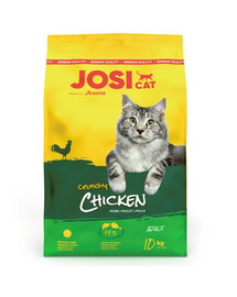 JOSERA JosiCat Crunchy Chicken 10kg s drůbeží pro dospělé kočky