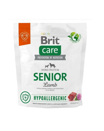 BRIT CARE Hypoalergenní Senior Lamb 1kg pro staré psy s jehněčím