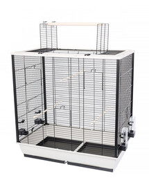 INTERZOO Fiona Klatka dla ptaków 78 cm ciepły szary