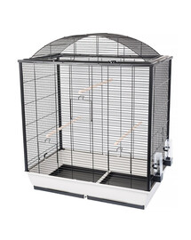 INTERZOO Nicola Klatka dla ptaków 78 cm ciepły szary