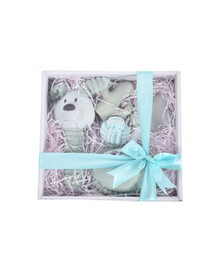 BARRY KING Zestaw prezentowy dla psa 5w1 szary/niebieski