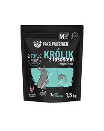 PAKA ZWIERZAKA Seventh Heaven Suché krmivo pro králíky s lososem M 1,5 kg