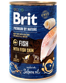 BRIT Premium by Nature Fish&Fish Skin 400 g Přírodní krmivo pro psy s rybími a rybími kůžemi