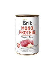 BRIT Mono Protein Beef & Rice 400 g monoproteinové krmivo hovězí maso a rýže